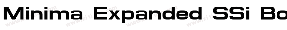 Minima Expanded SSi Bold Italic字体转换